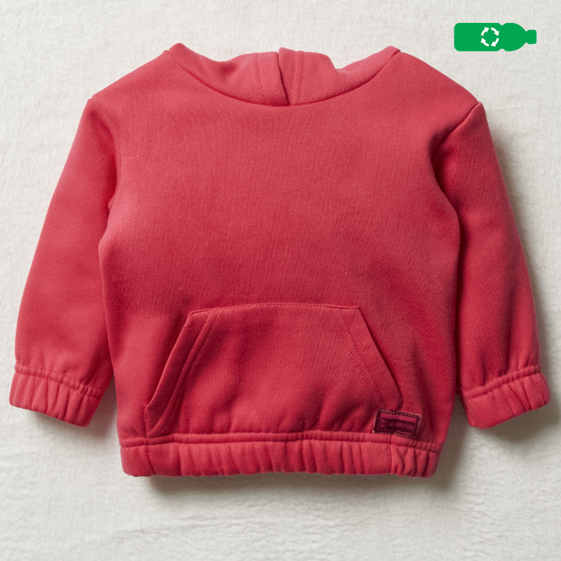 Hooded basic tracktop cerise-CERISE-3-6 MTHS