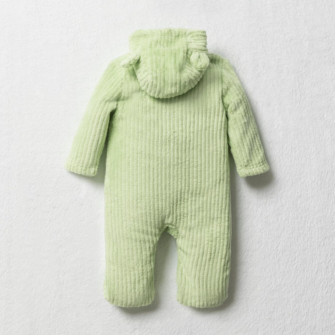 Coral fleece babygrow Nile Green-LIGHT GREEN-0-3 MTHS