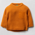 Crew neck with pocket knitwear burnt orange-BURNT ORANGE-3-6 MTHS