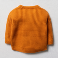 Crew neck with pocket knitwear burnt orange-BURNT ORANGE-3-6 MTHS (1)