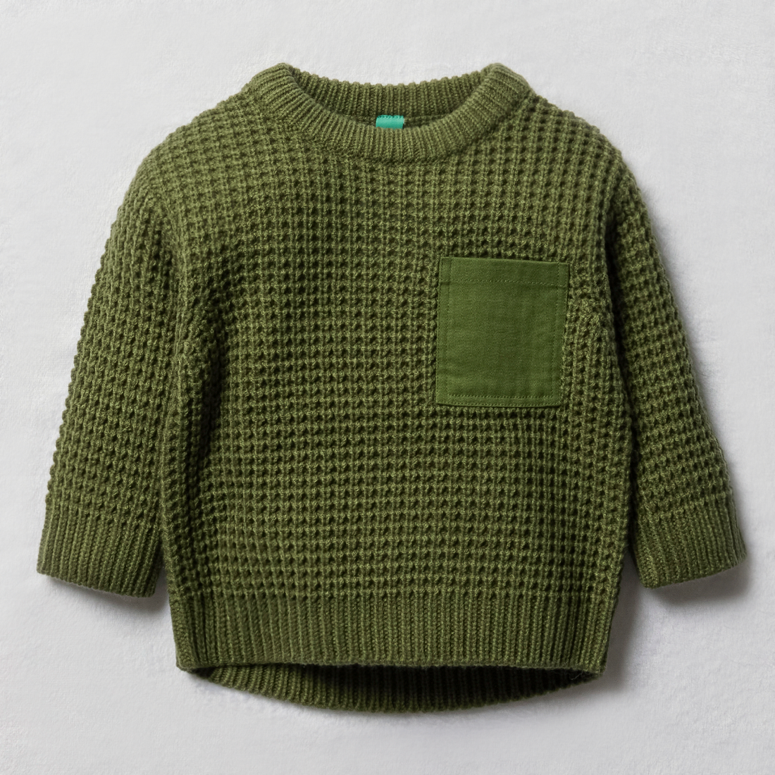 Crew neck with pocket knitwear fatigue-FATIGUE-3-6 MTHS