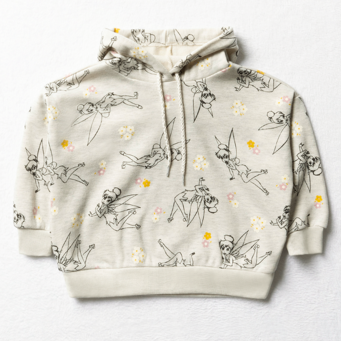 Tinkerbell hoodie tracktop oatmeal-OATMEAL-4-5 YRS