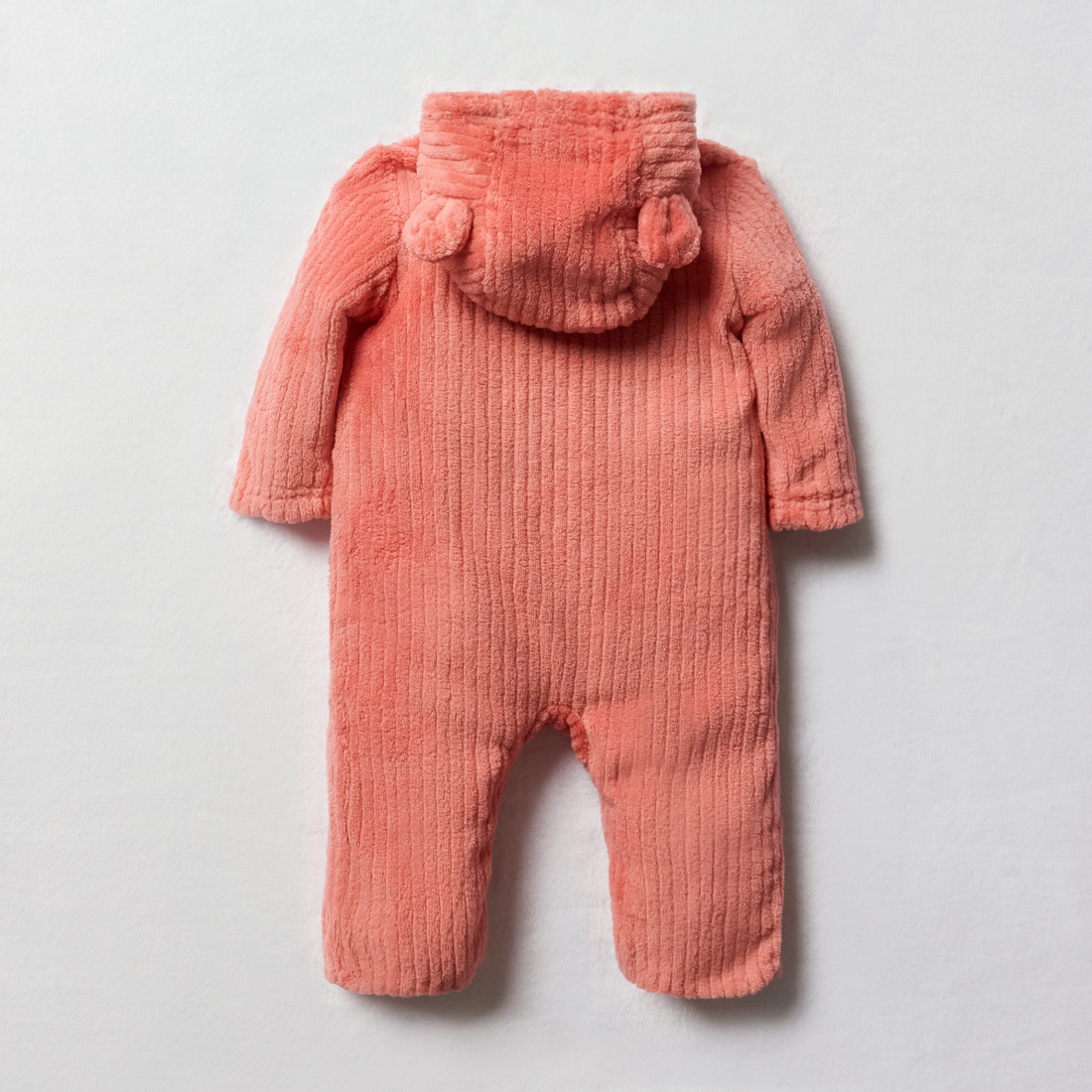 Coral fleece babygrow Tea Rose-MID PINK-0-3 MTHS