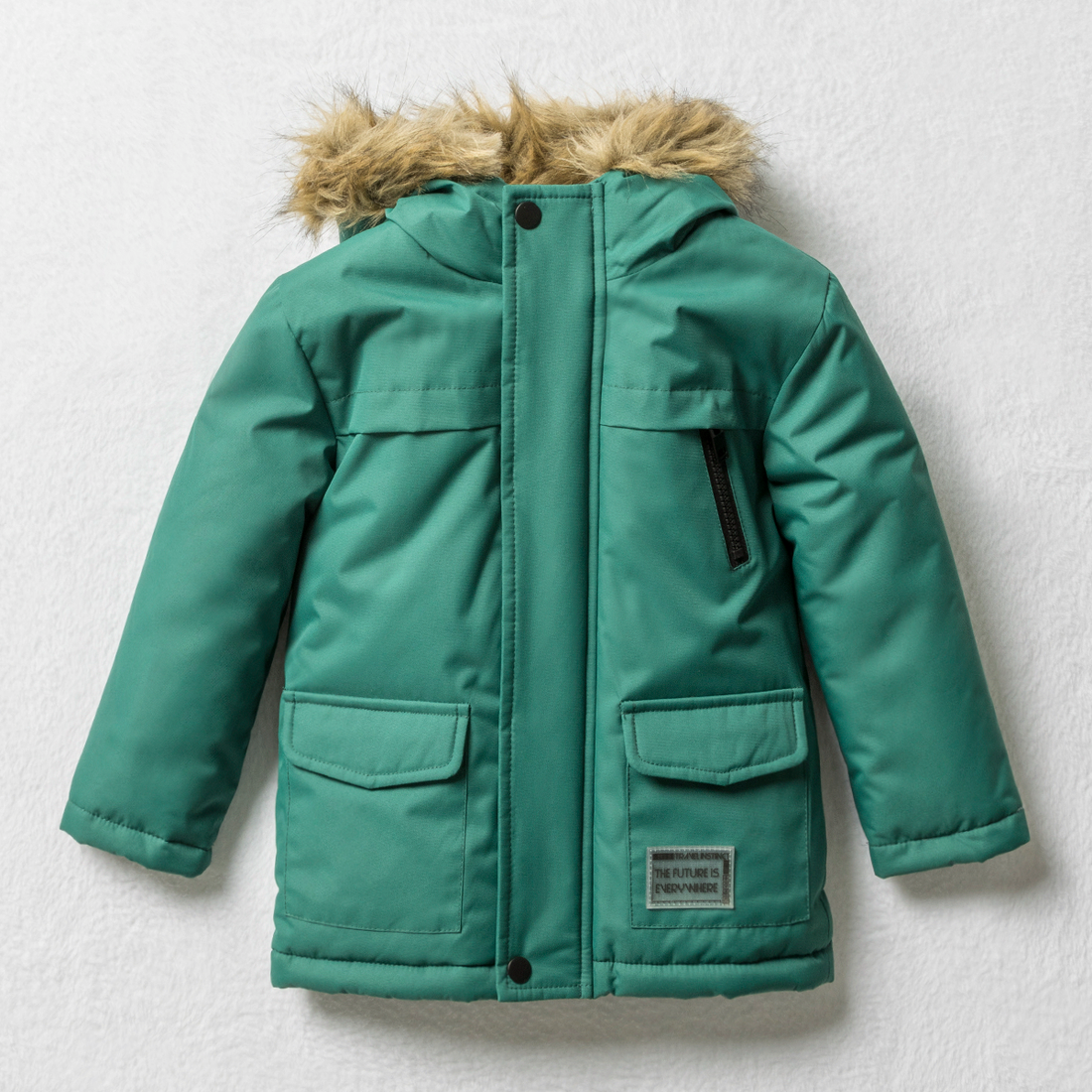 Hooded parka jacket forest-FOREST-3-4 YRS