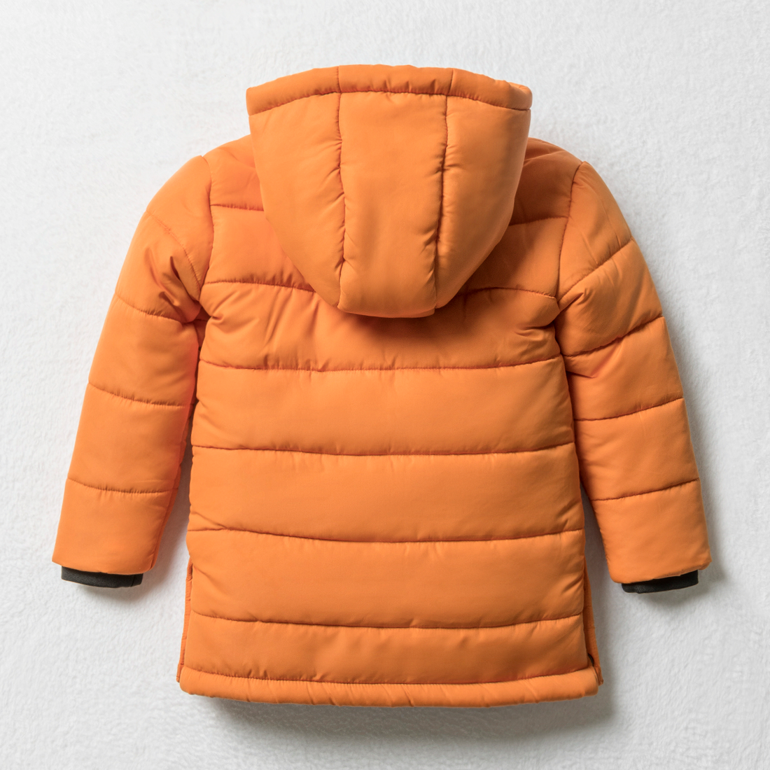 Puffer parka hooded burnt orange-BURNT ORANGE-3-4 YRS