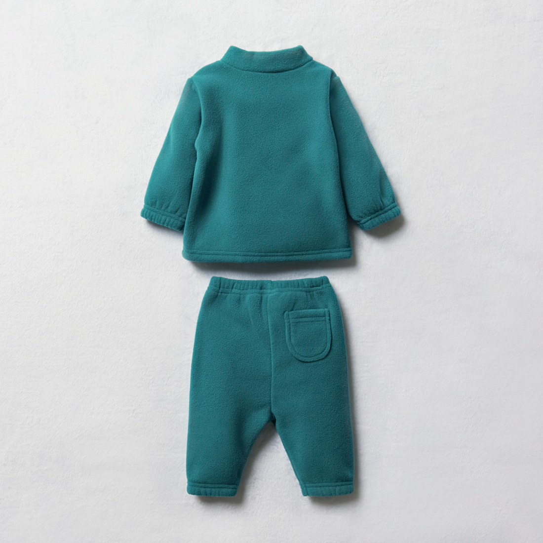 Microfleece tracksuit quarter zip harbor blue-ASSORTED-0-3 MTHS