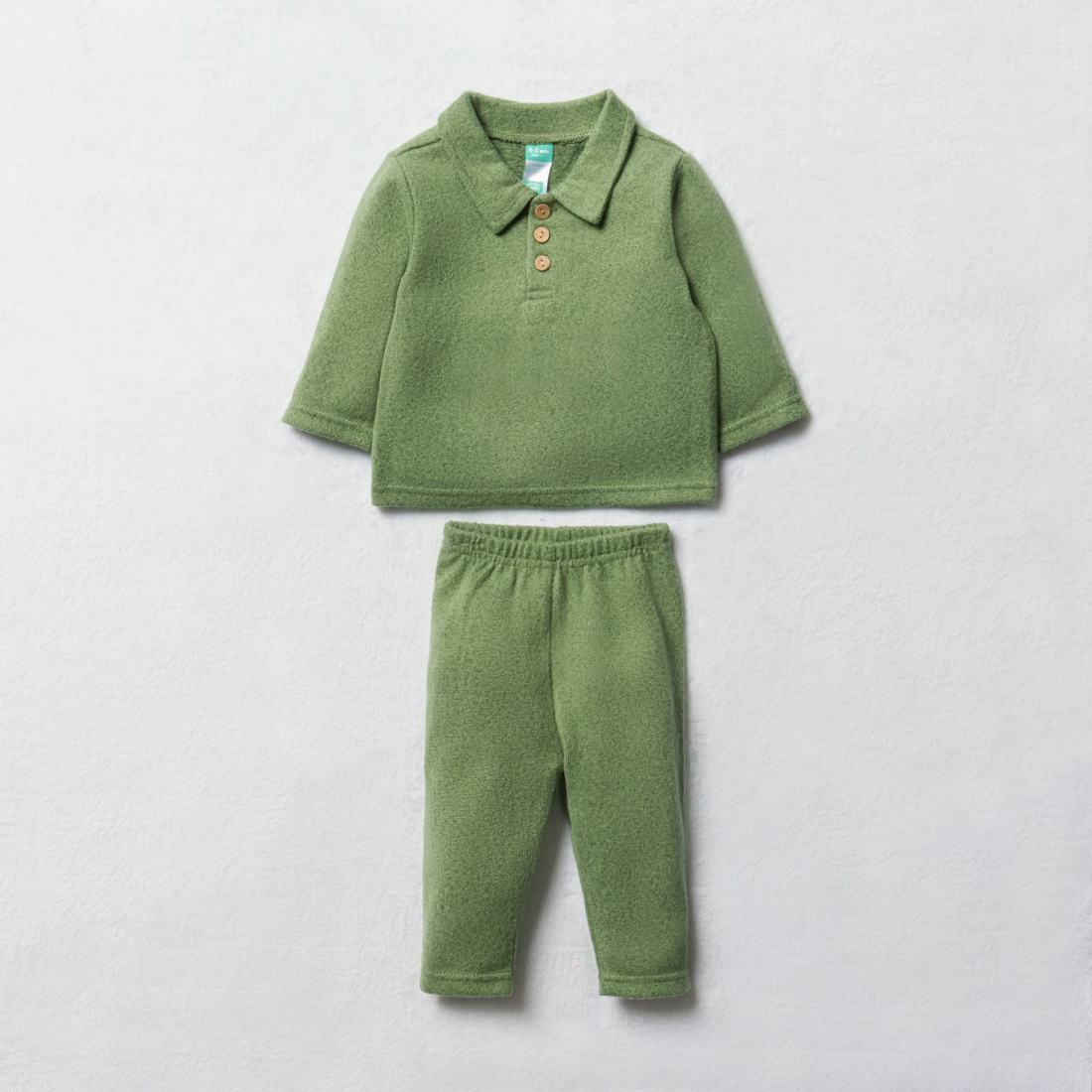 Cut and sew collar set Loden frost-GREEN-TINY BABY