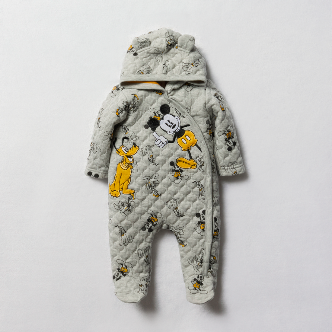 Airlayer babygrow Mickey Grey melange-GREY-0-3 MTHS