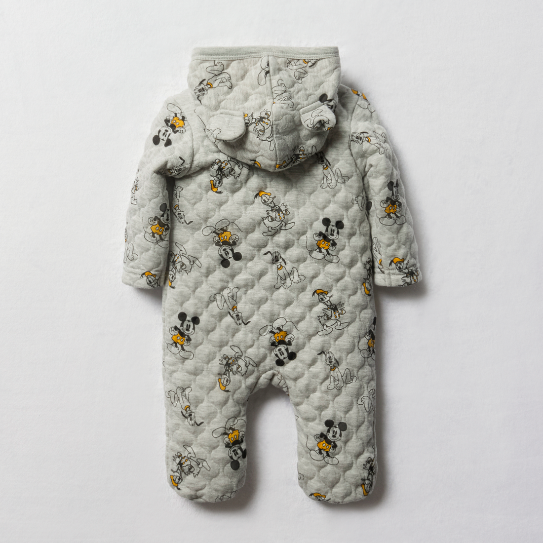 Airlayer babygrow Mickey Grey melange-GREY-0-3 MTHS