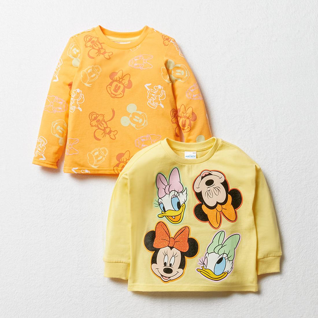 Minnie Mouse and Friends 2 pack long sleeve t-shir-BUTTER-2-3 YRS