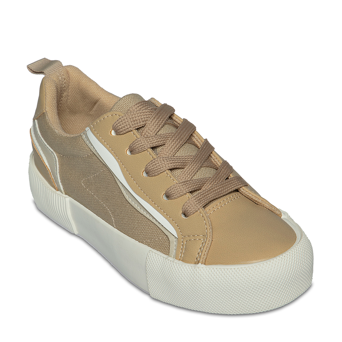 Lace up sneaker stone-STONE-1