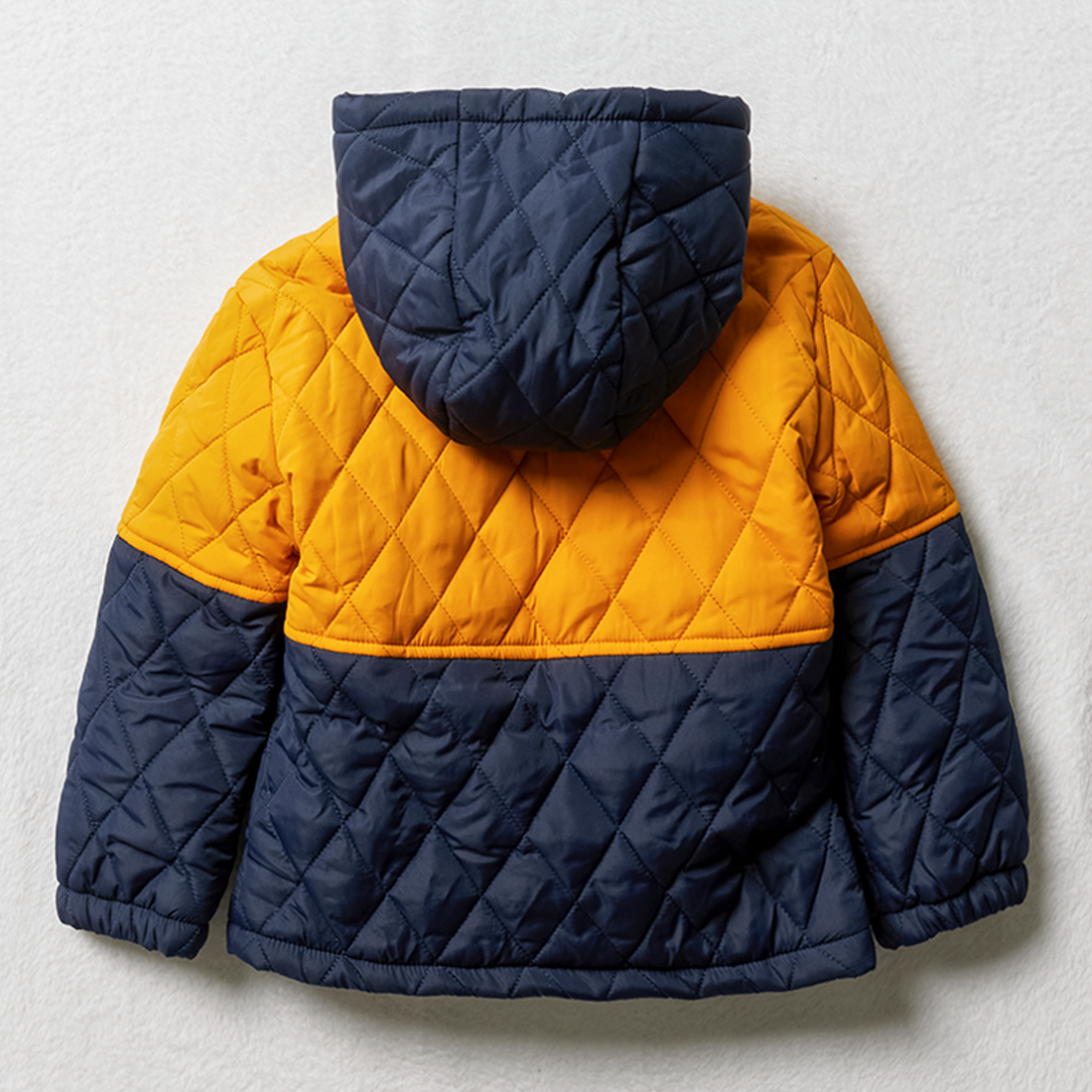 Superman quilted cagoule jacket ochre-OCHRE-2-3 YRS