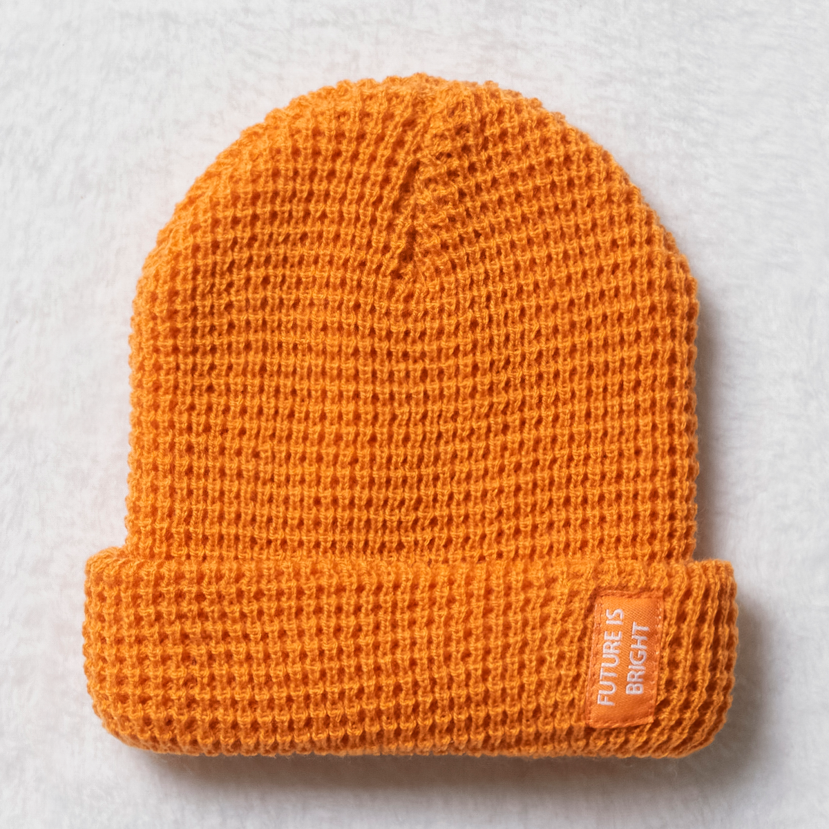 Waffle hat plain topaz-BURNT ORANGE-48 CM