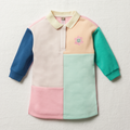 Johnny Collar Colourblock Dress Multi-MULTI-2-3 YRS