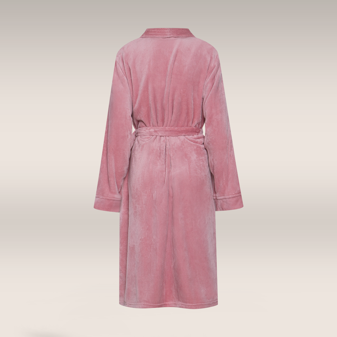 Fleece gown pink-MID PINK-M