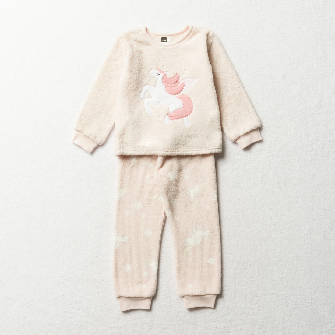 PG fleece unicorn pj-LIGHT PINK-2-3 YRS