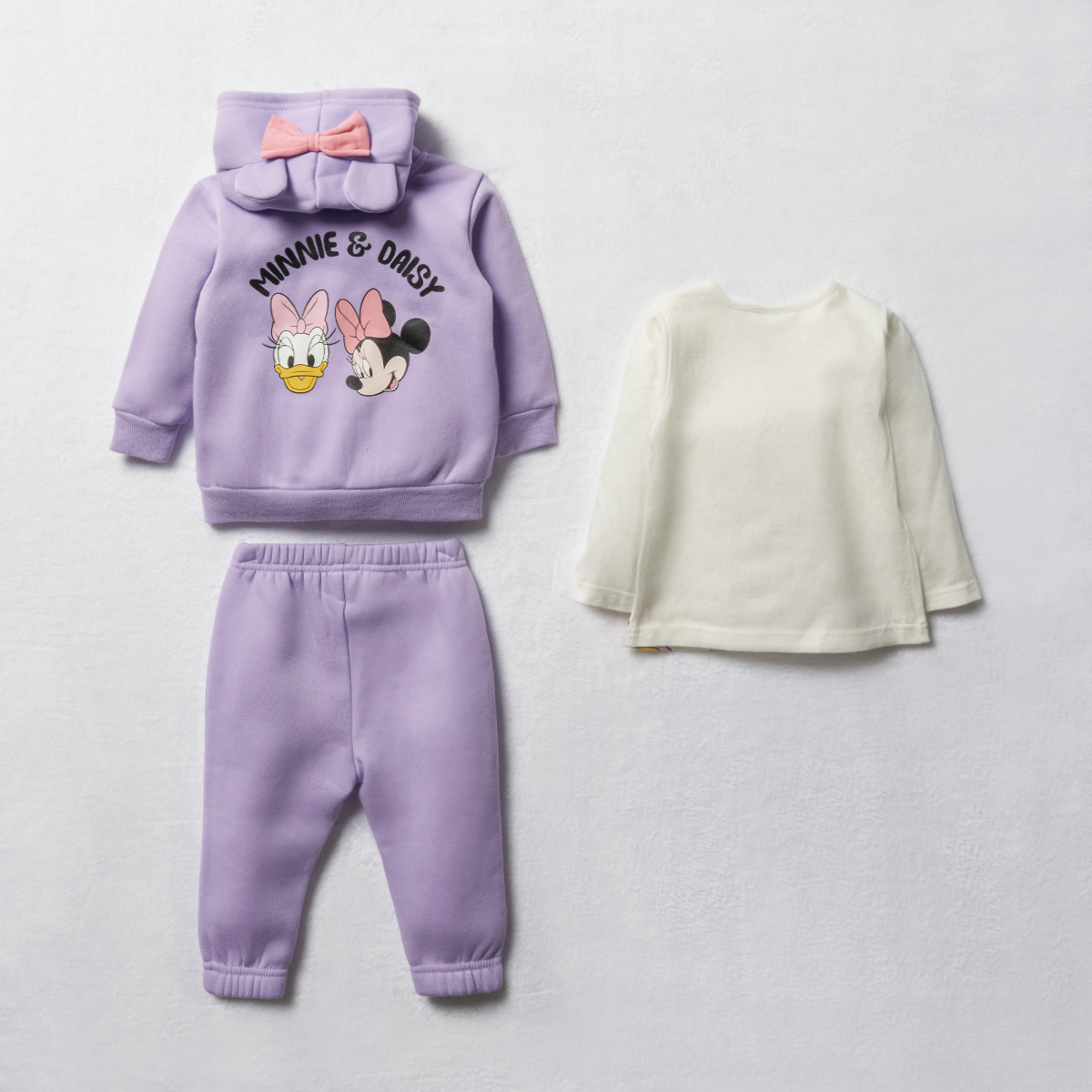 3 Piece Minnie and Daisy set mulberry-LILAC-6-12 MTHS (3)