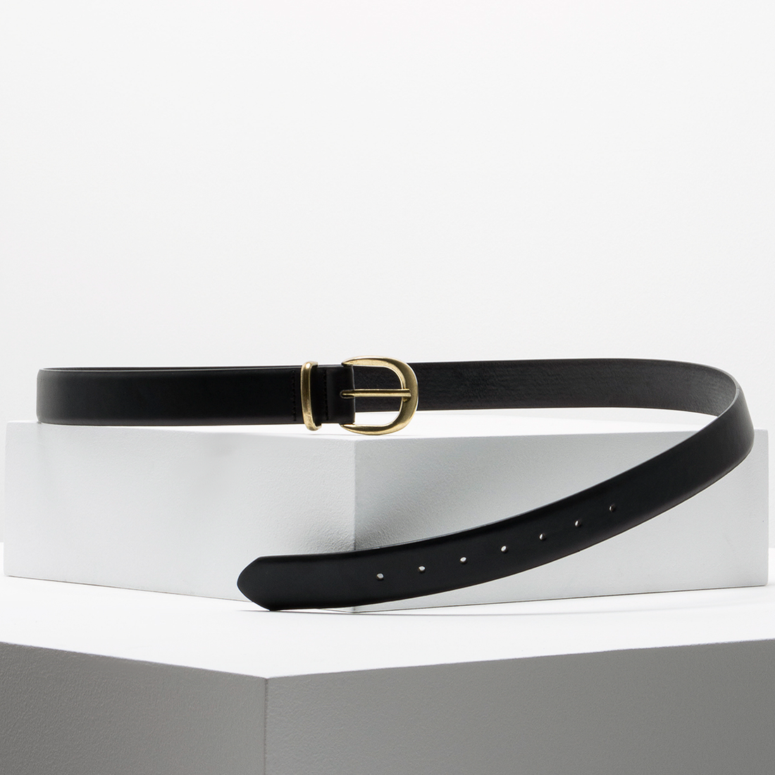 Jeans belt black-BLACK-S/M