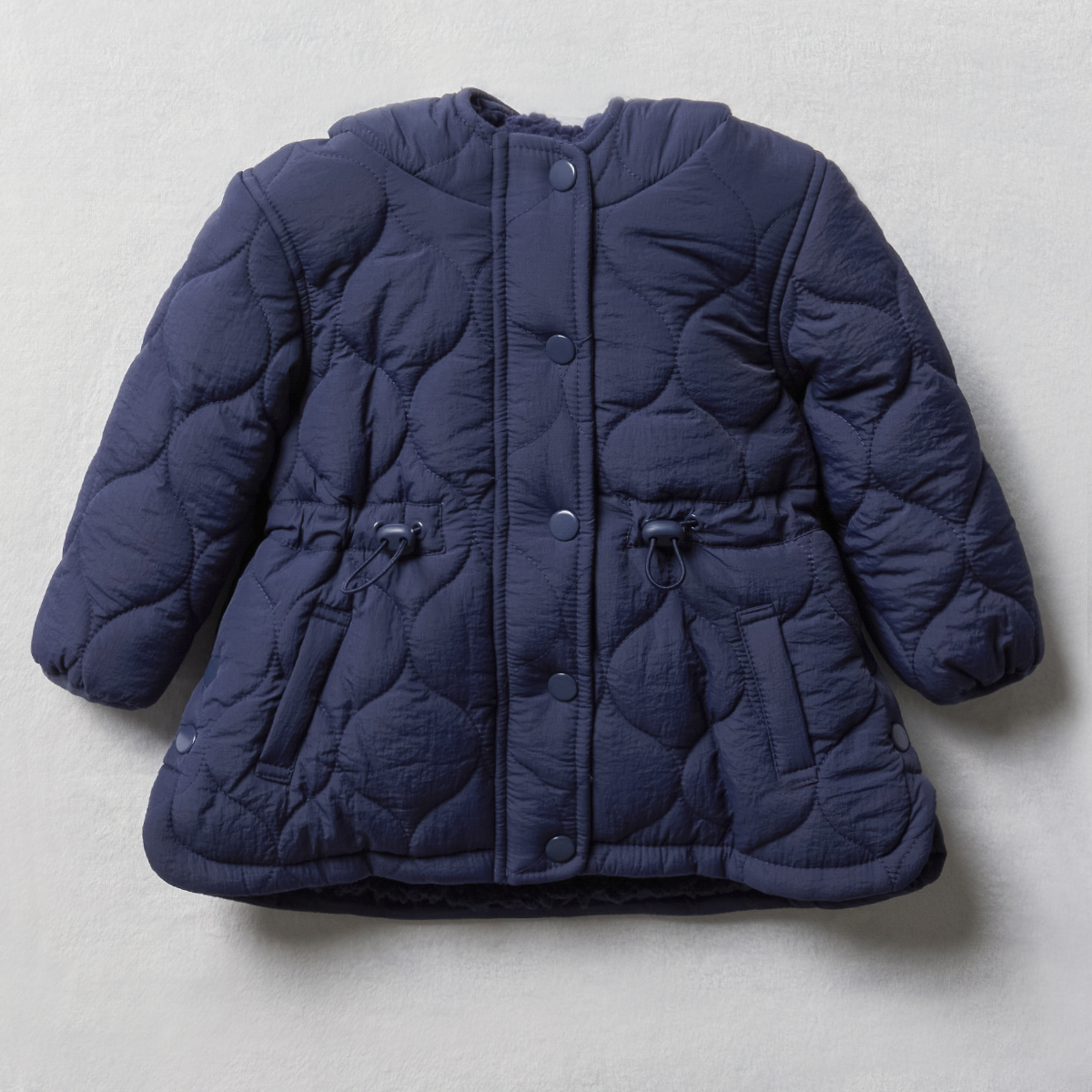 Quilted hooded parka jacket navy-NAVY-18-24 MTHS