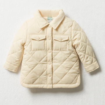 Quilted shacket sandshell-STONE-3-6 MTHS