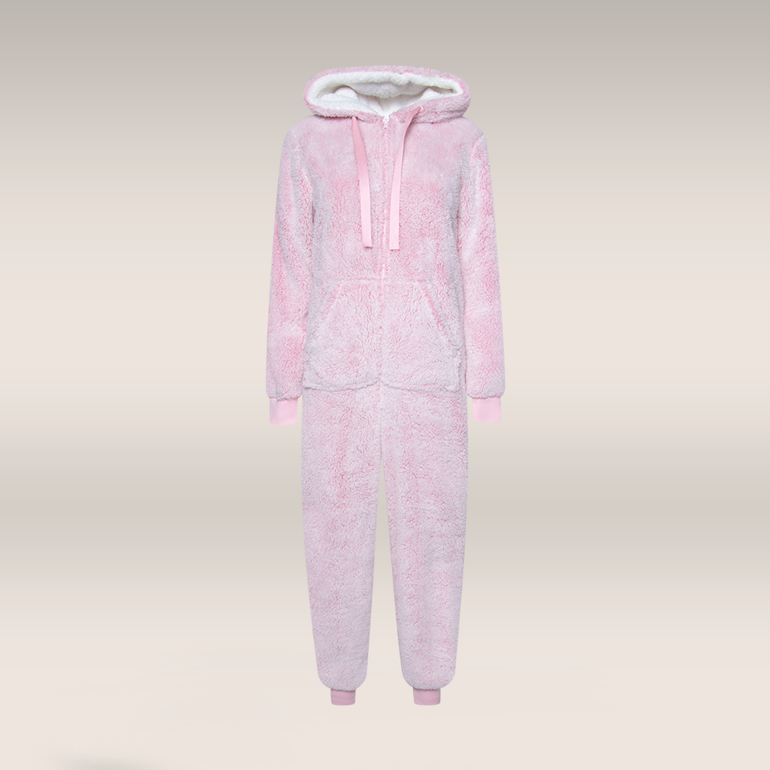 Novelty bunny onesie pink-MID PINK-M