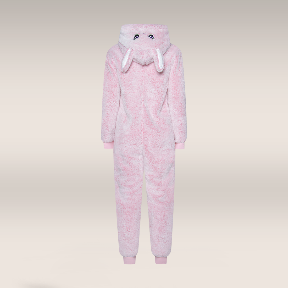 Novelty bunny onesie pink-MID PINK-M