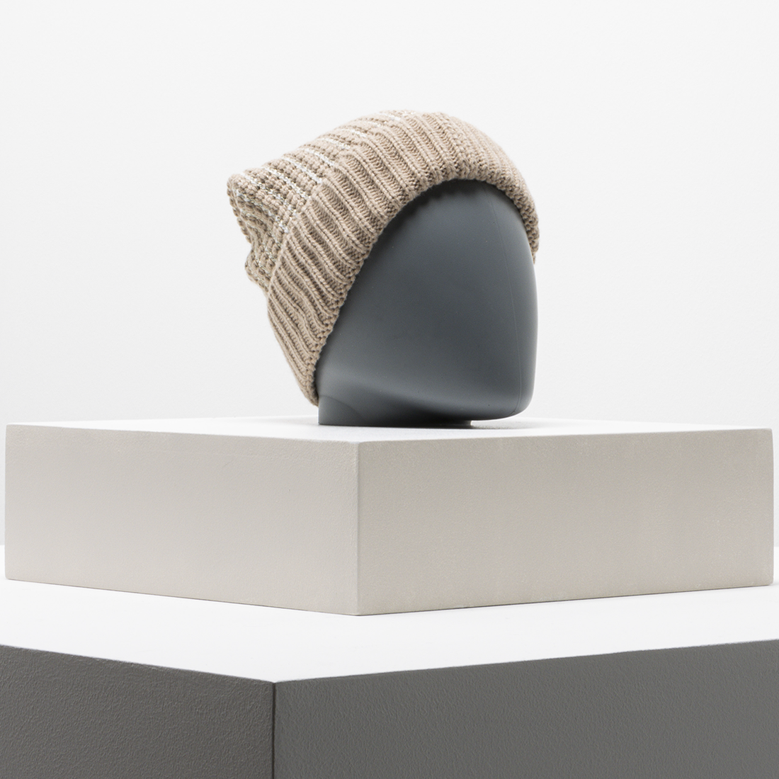 Lurex beanie taupe-TAUPE-ONE SIZE