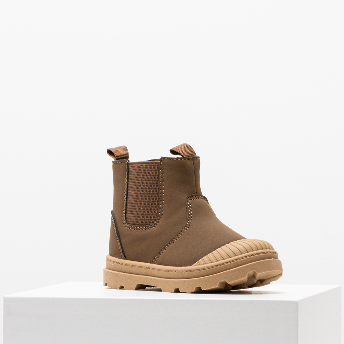 CHUNKY CHELSEA BOOT TAN-TAN-4