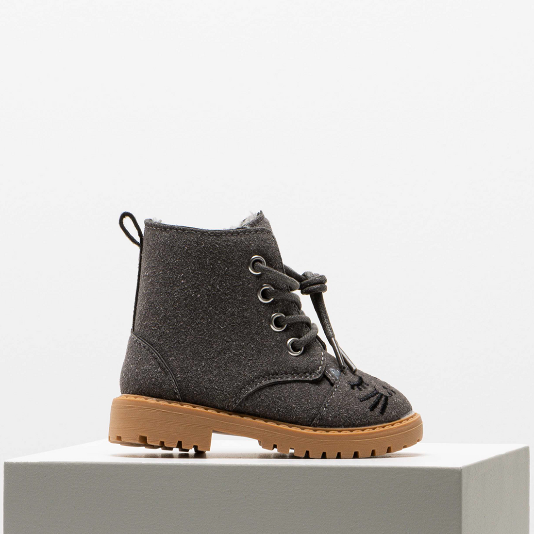 Novelty chunky boot grey-GREY-4