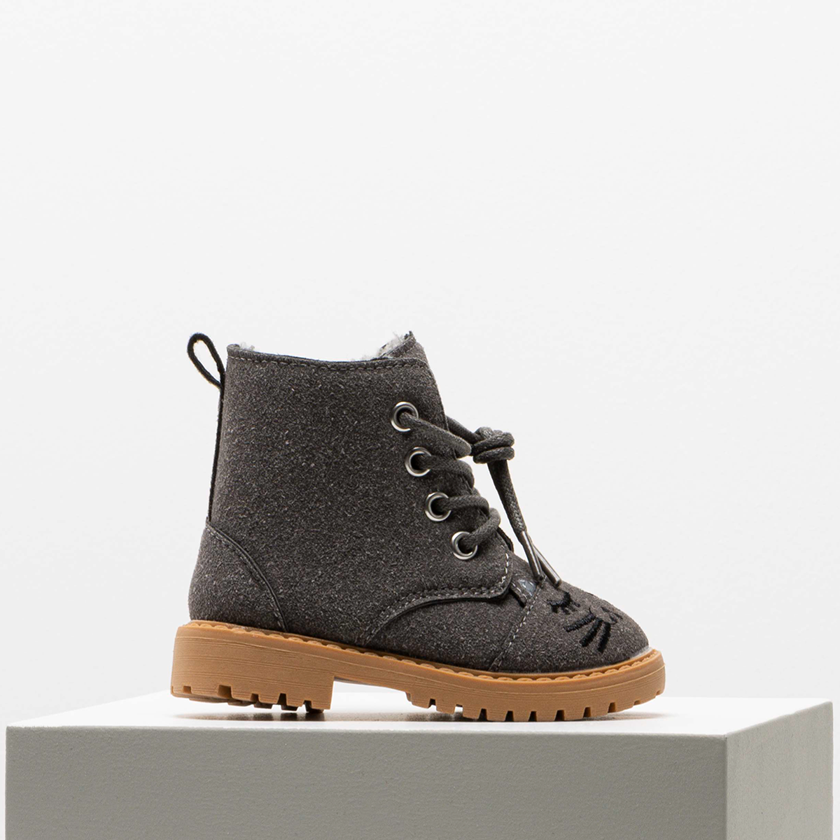 Novelty chunky boot grey-GREY-4