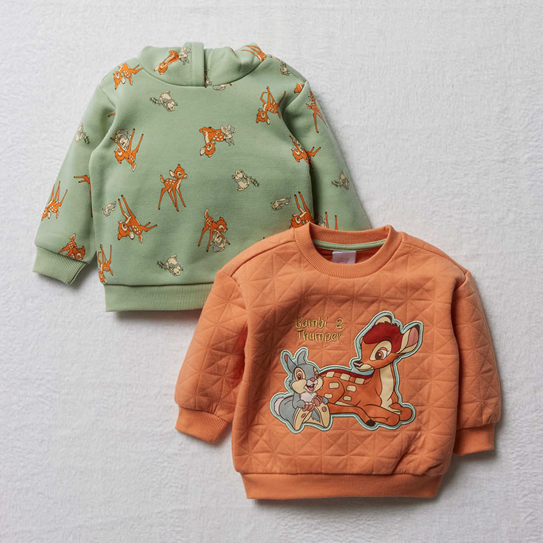 Bambi and Thumper 2 pack track tops coral frosty g-LIGHT GREEN-12-18 MTHS