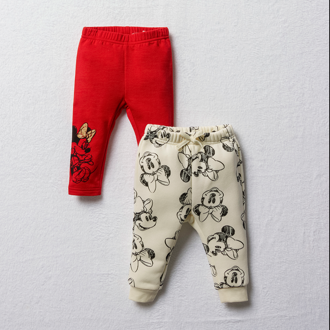 Minnie 2 pack track pant and legging red egret-RED-6-12 MTHS