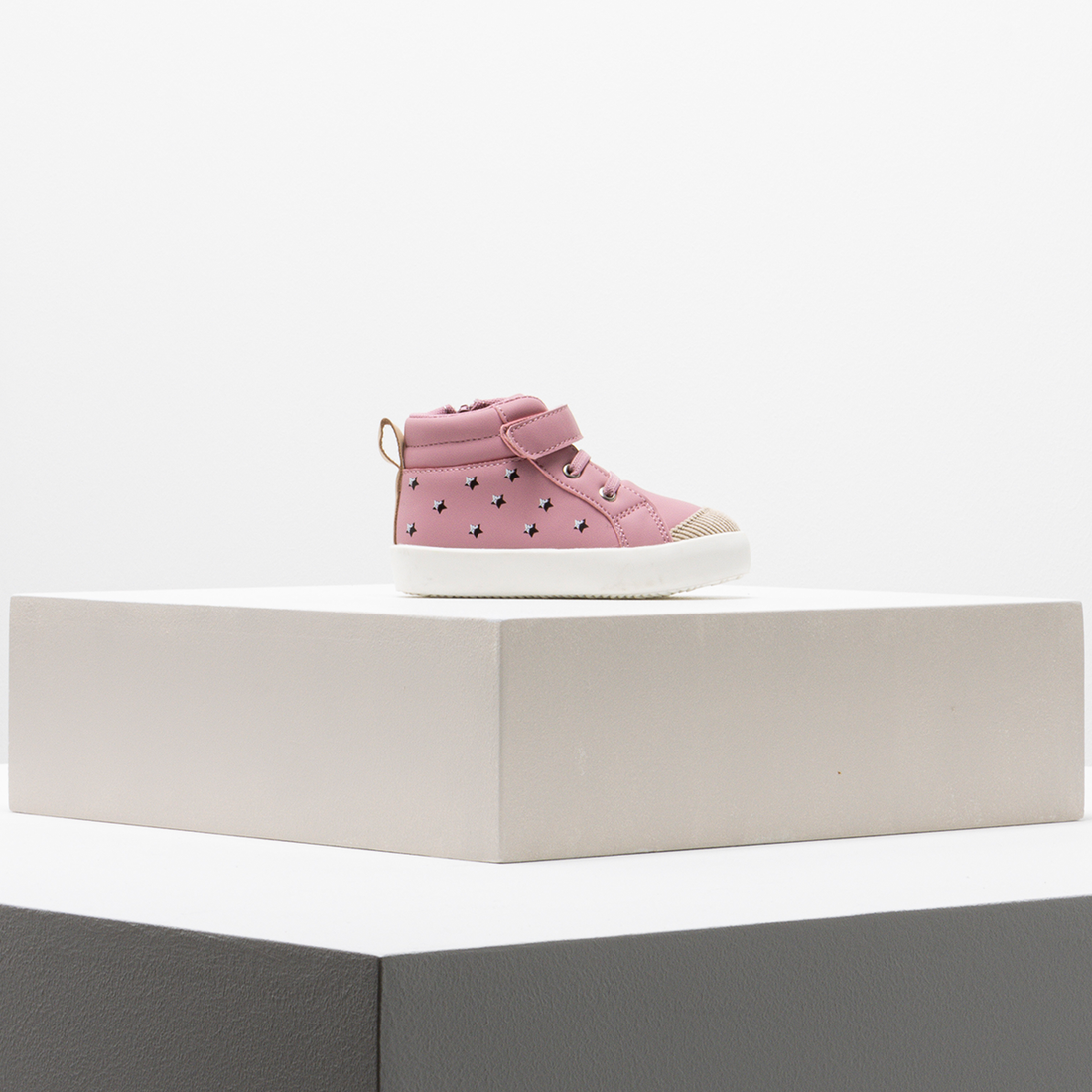 STAR HIGH TOP SNEAKER PINK-DUSTY PINK-2