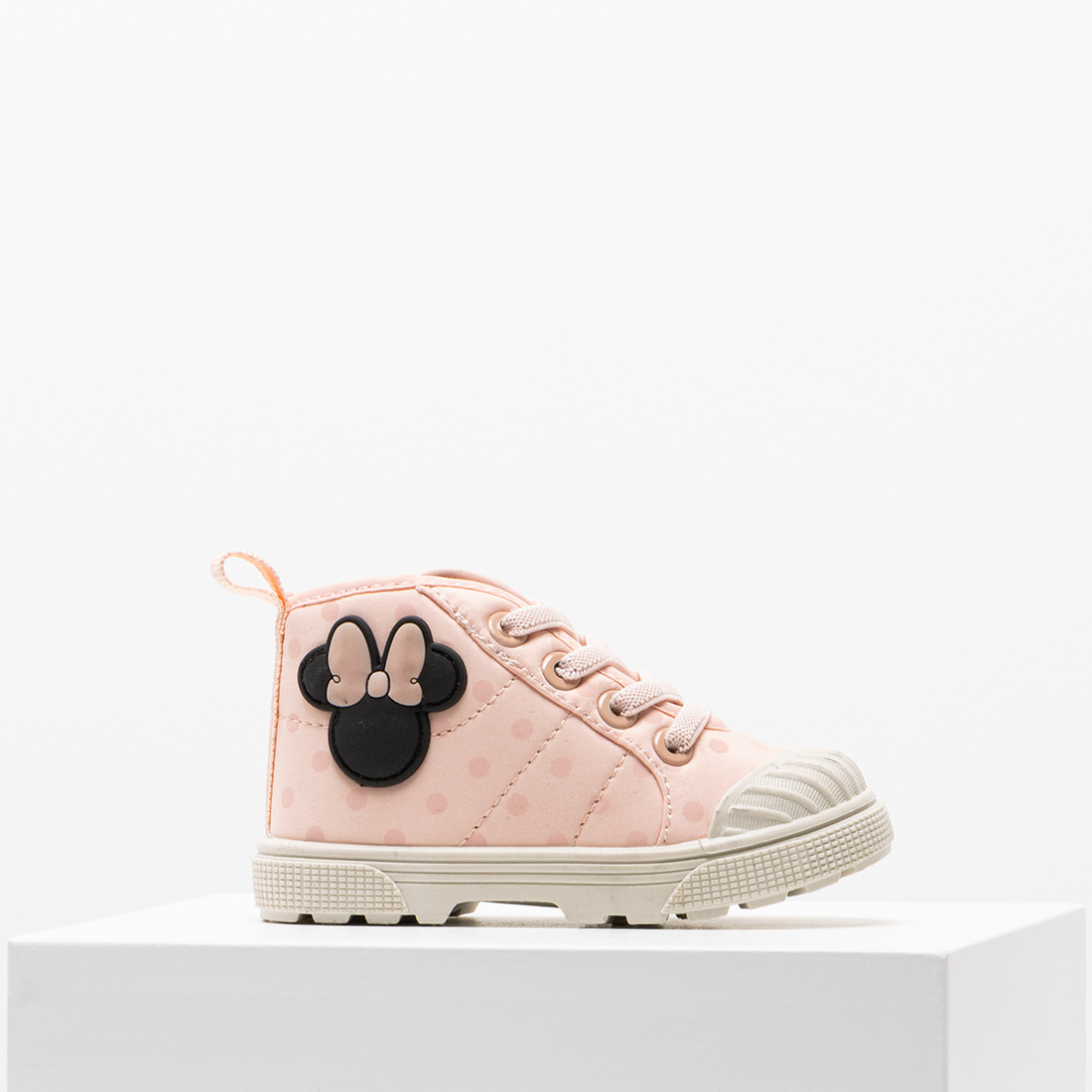 Minnie  hightop sneaker pink-LIGHT PINK-4