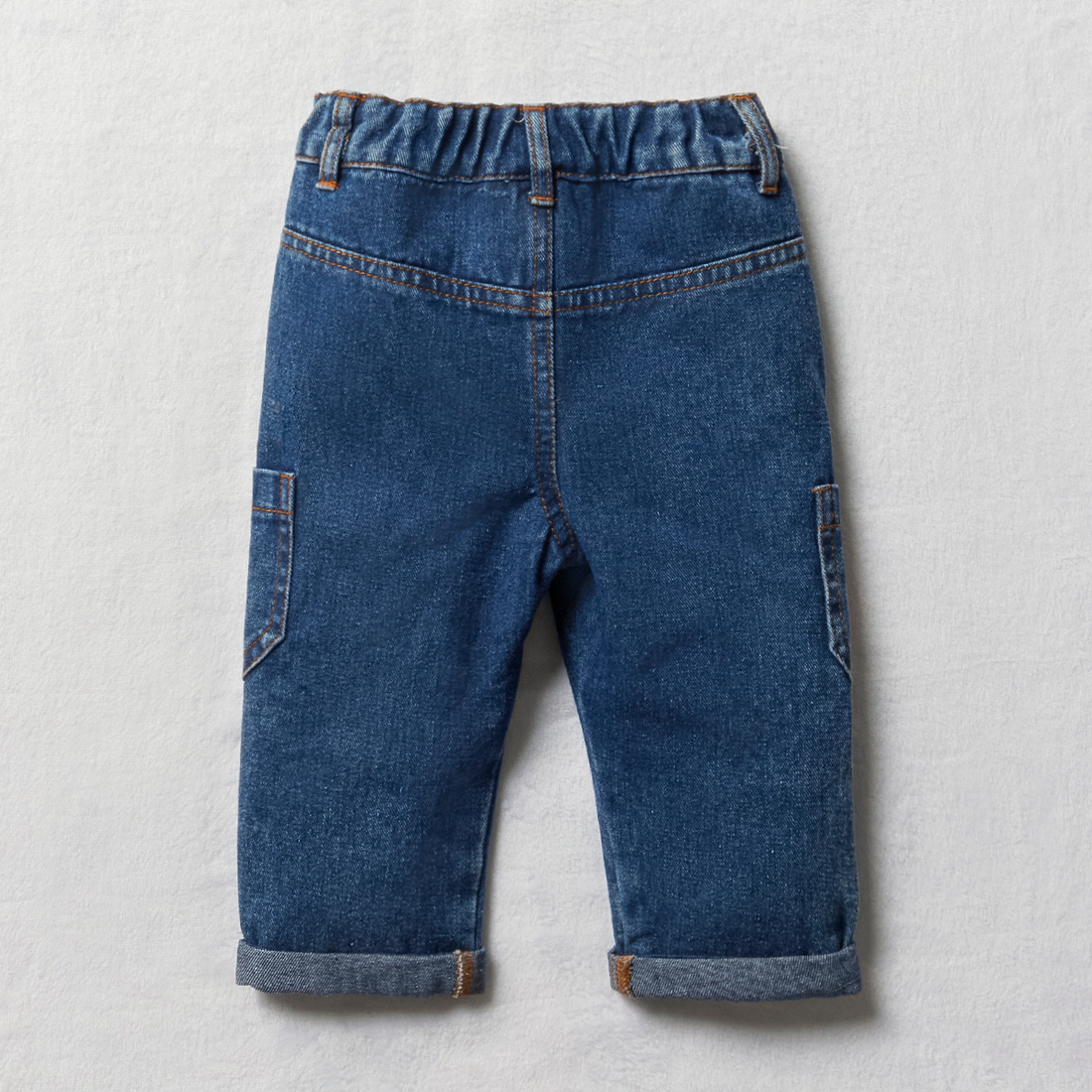 Lion King balloon shape patch denim-DARK BLUE-12-18 MTHS