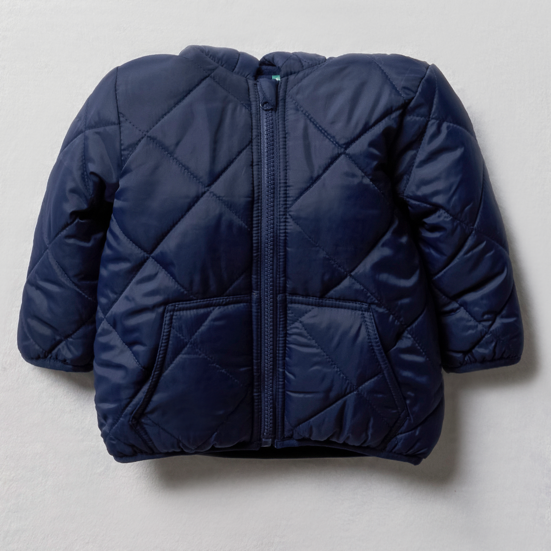 Diamond quilted puffer jacket navy-NAVY-18-24 MTHS