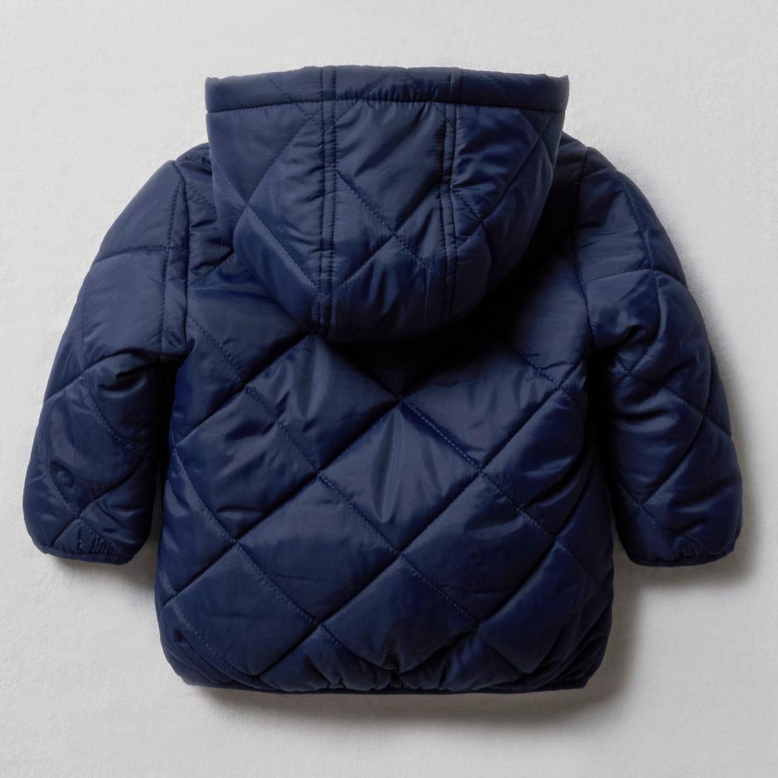 Diamond quilted puffer jacket navy-NAVY-18-24 MTHS