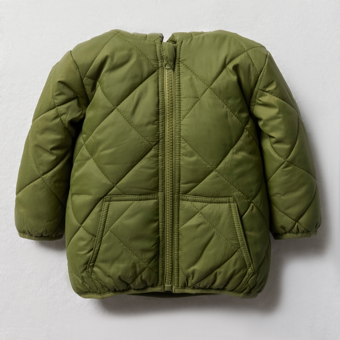 Diamond quited puffer jacket olivine-FATIGUE-18-24 MTHS