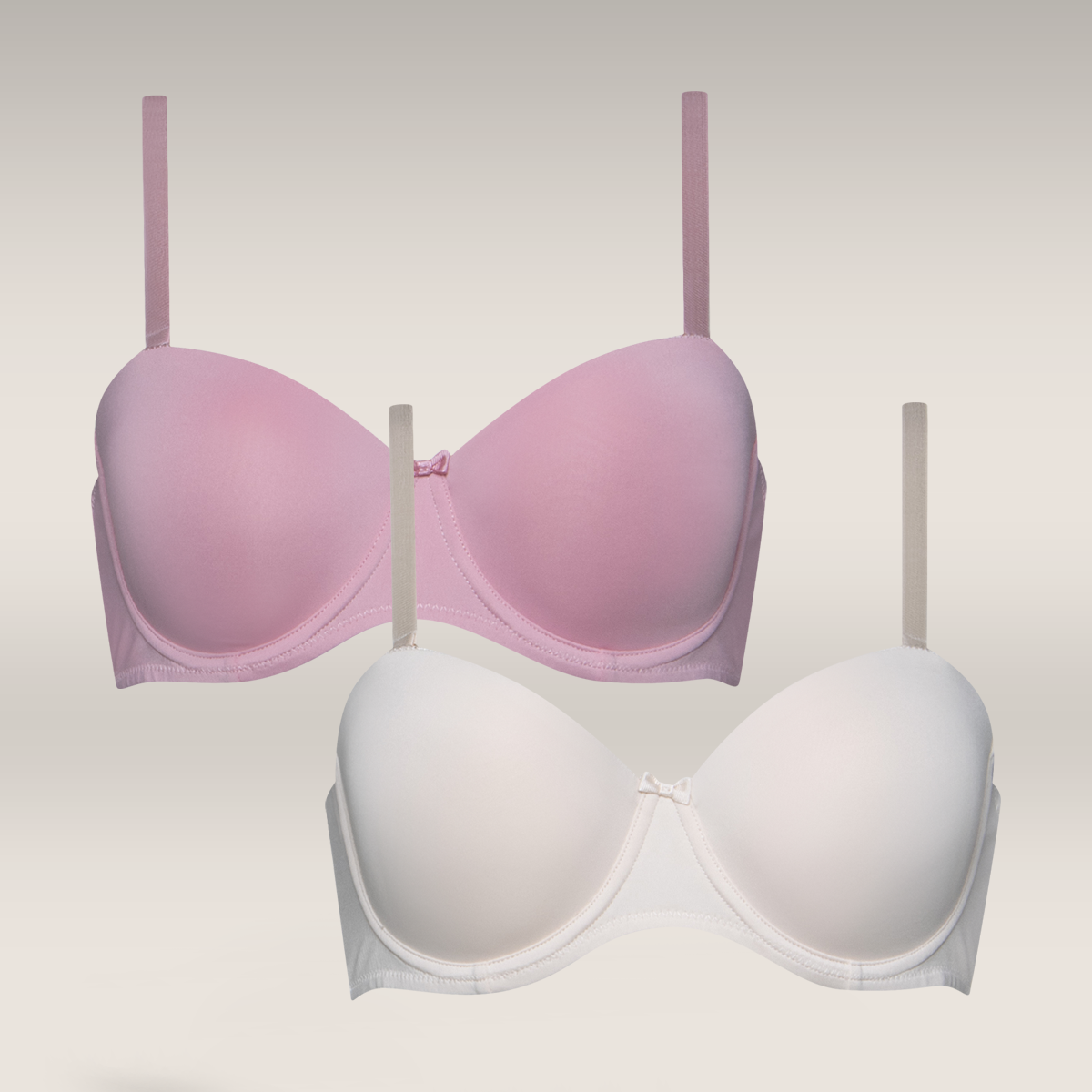 2 PACK MULTIWAY BRA PINK PEACH-MID PINK-34 B