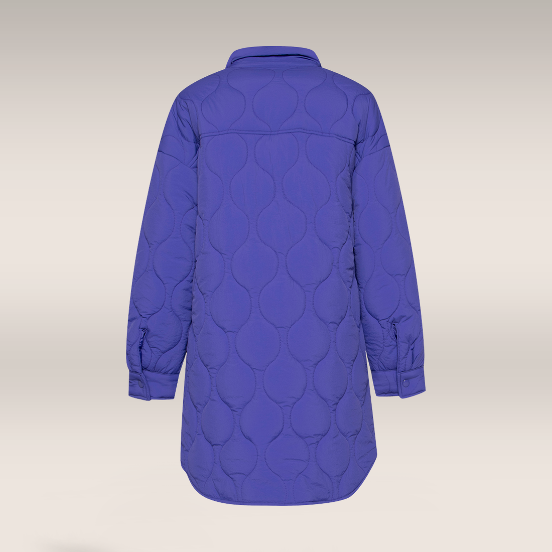 Quilted shacket coat liberty-BRIGHT PURPLE-36