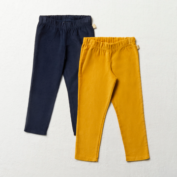 2Pk cord ochre and navy-OCHRE-3-4 YRS