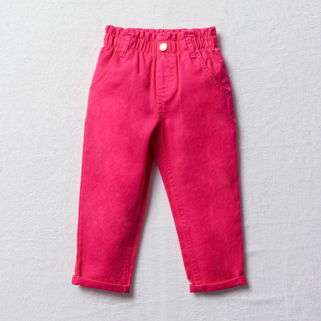 Paperbag mom denim cerise-CERISE-2-3 YRS