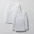 PG 2PK LS VEST WHITE W23-WHITE-6-7 YRS