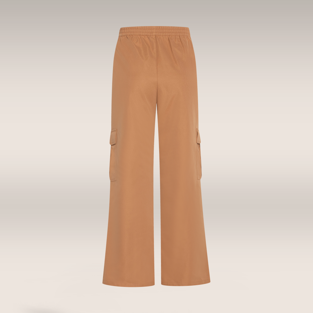 Cargo pant wide leg almond-CAMEL-30