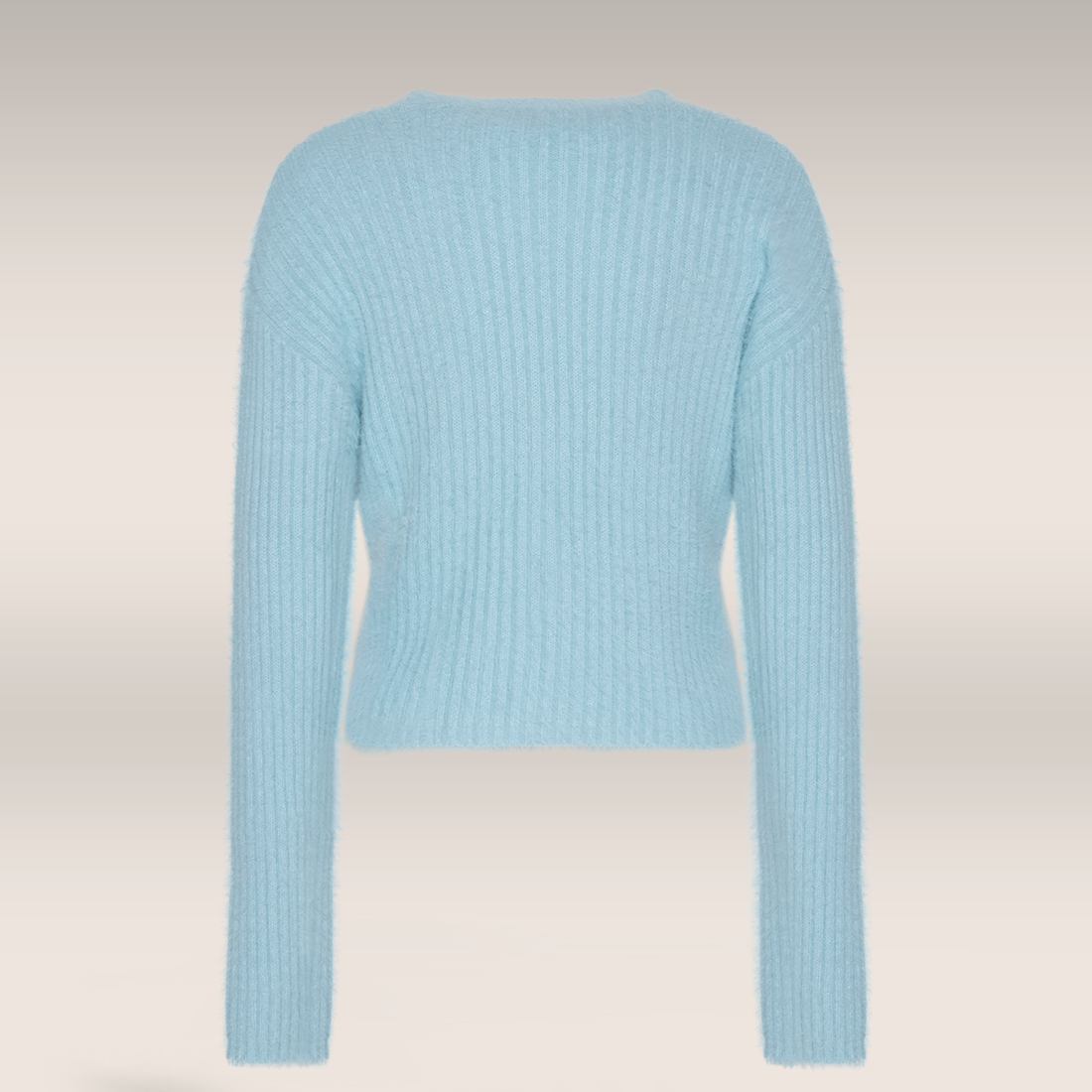 LIGHT BLUE FLUFFY KNITCARDI-LIGHT BLUE-S