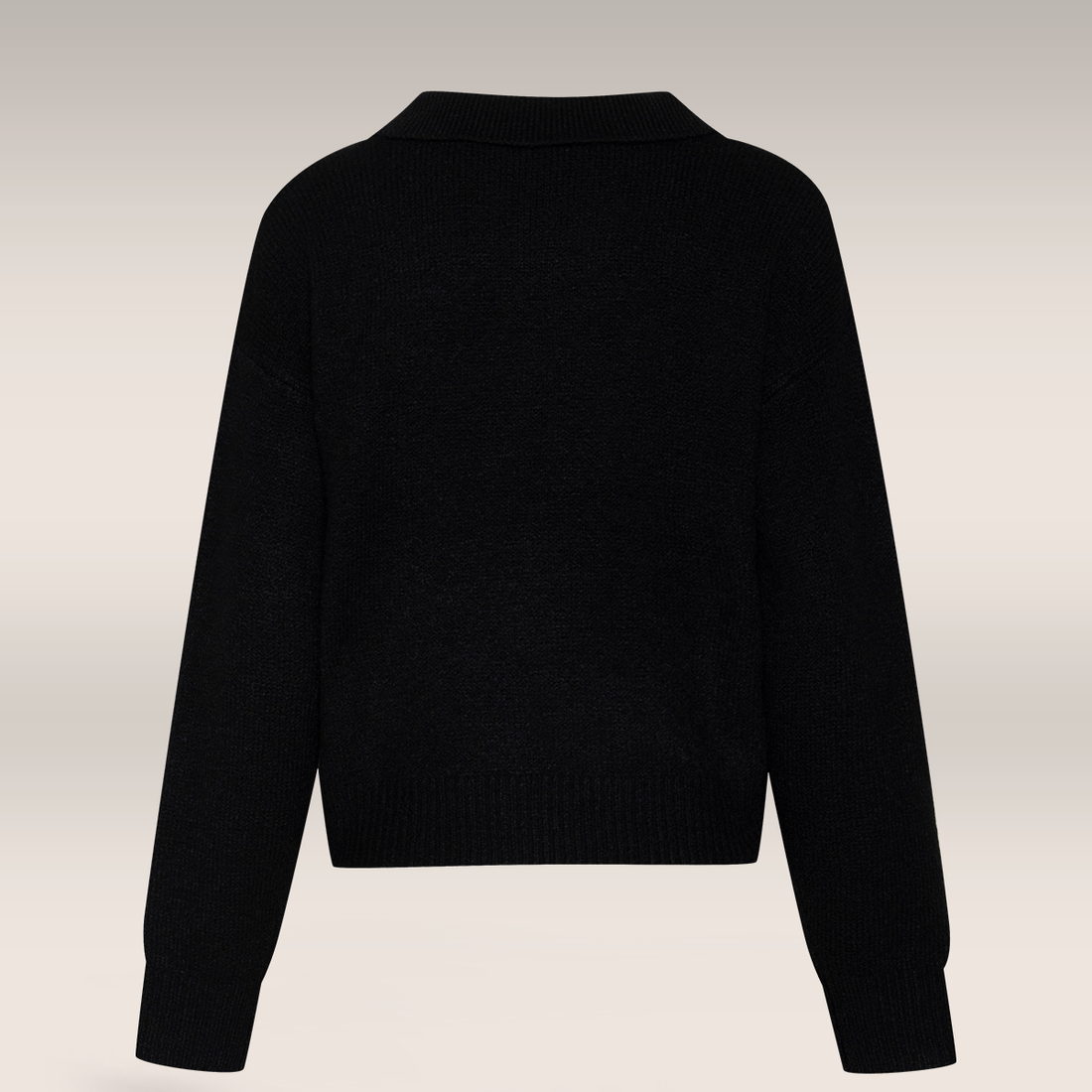 Collared boxy cardi black-BLACK-S