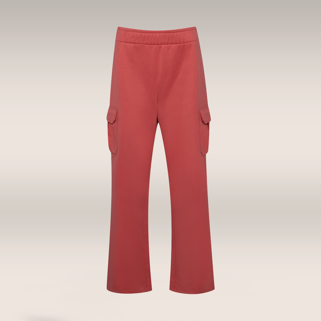 Utility Styled Straightleg trackpant mineral red-MID PINK-S