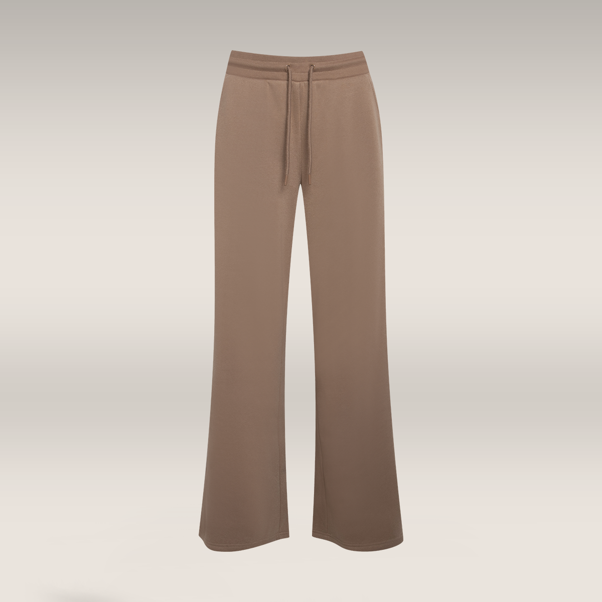 Wideleg trackpant beaver fur-MOCHA-S