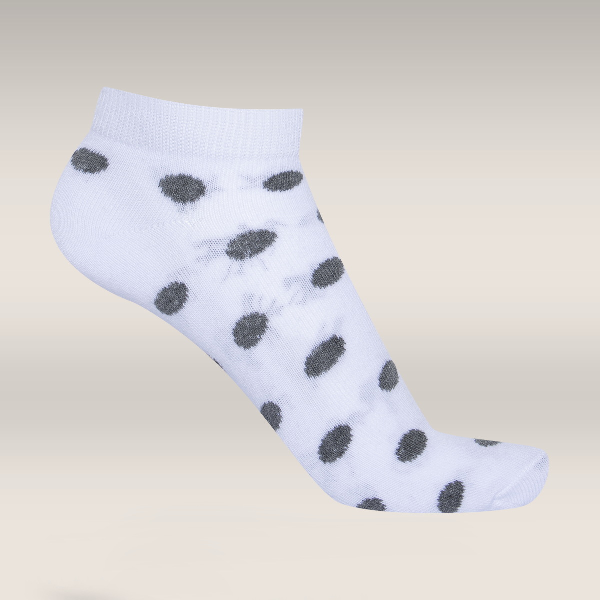 5 Pack lowcut socks grey spots-DARK GREY-4-7 (4)