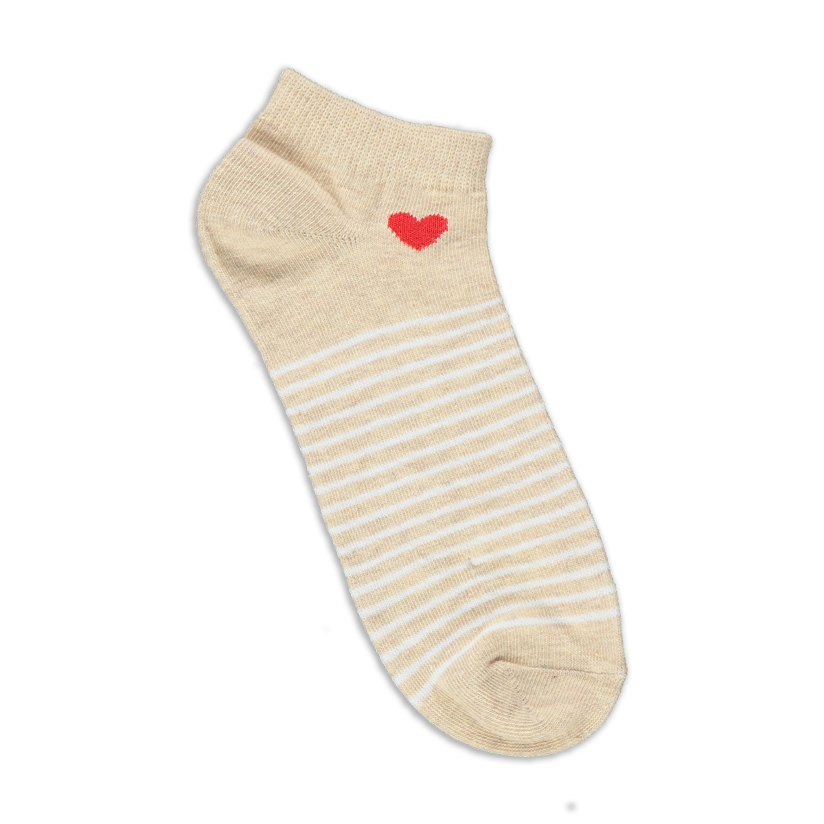 5 Pack lowcut socks heart-ASSORTED-4-7 (5)